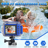 Seckton Upgrade Kids Camera 180° Rotatable Waterproof Camera Christmas Birthday Gifts Toys for Girls Age 3-12