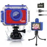 Seckton Upgrade Kids Camera 180° Rotatable Waterproof Camera Christmas Birthday Gifts Toys for Girls Age 3-12