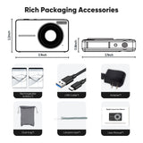 Seckton Digital Camera 44MP Vlogging Camera with 16x Digital Zoom, Portable Multifunctional Camera Gifts for 8-15 Year Old Kids Teens Aldult Beginners
