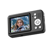 Seckton Upgraded Point and Shoot Digital Camera 48MP with 18x Digital Zoom, Birthday Gifts for Kids Teens Beginners Black